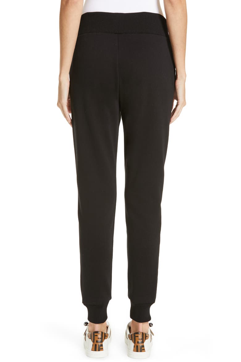 x FILA Mania Logo Jersey Track Pants, Alternate, color, BLACK