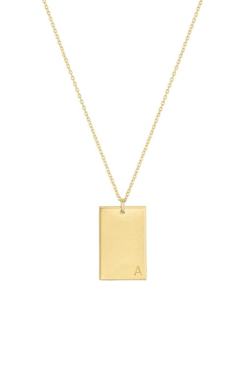 Set & Stones Goldie Initial Necklace In White