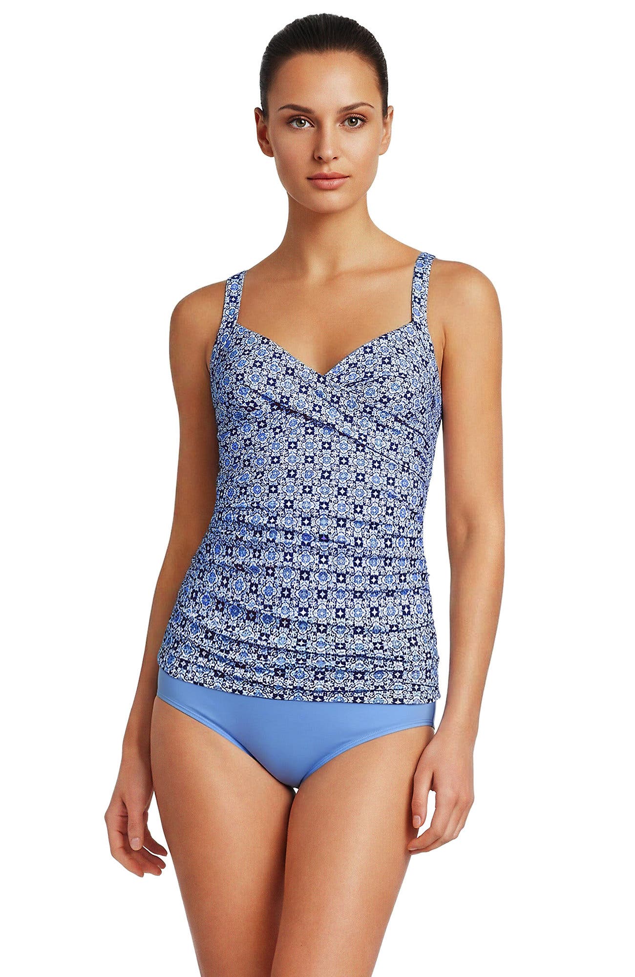 Lake Blue Geo Floral