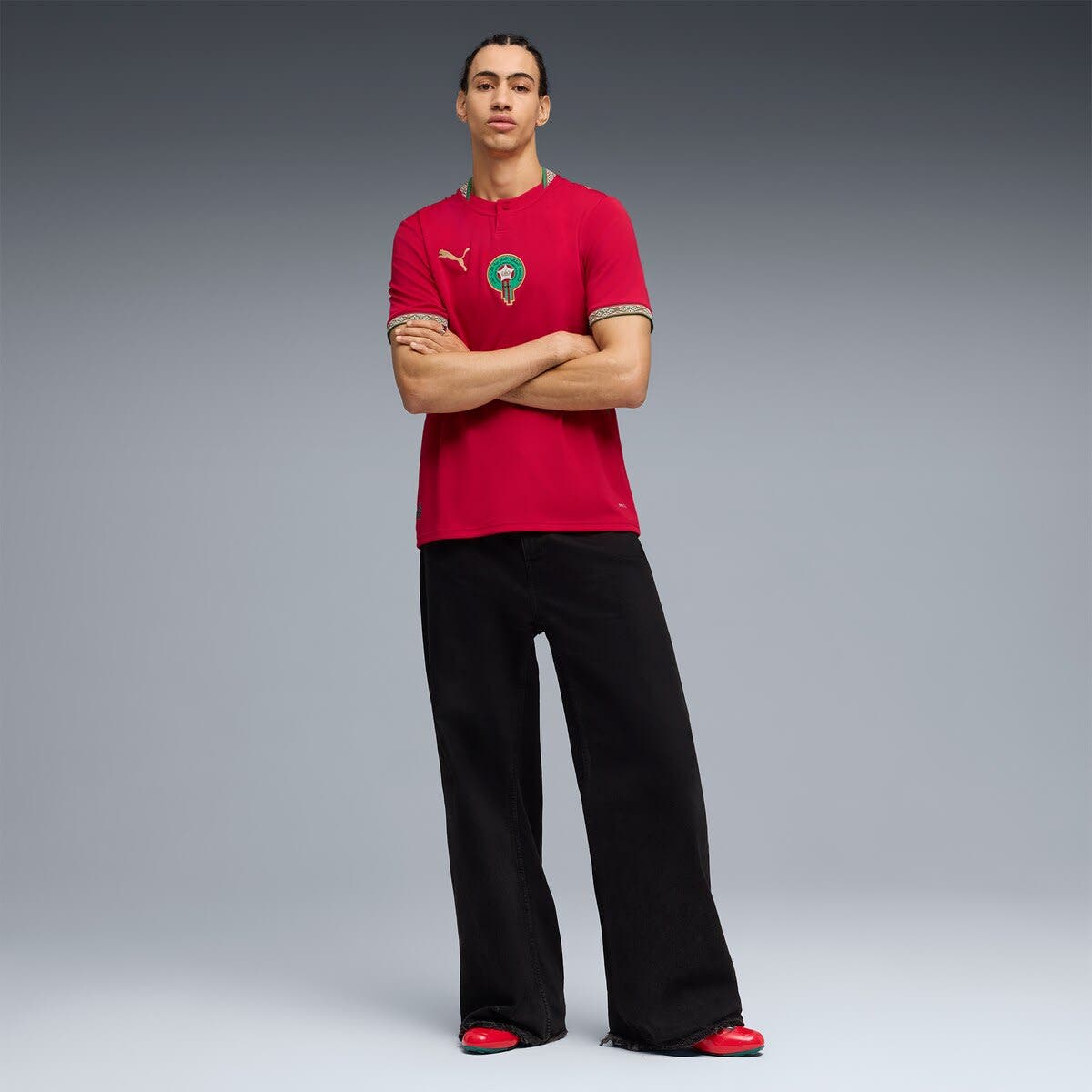 Men's Puma Red Morocco National Team 2026 Home Replica Jersey (Men