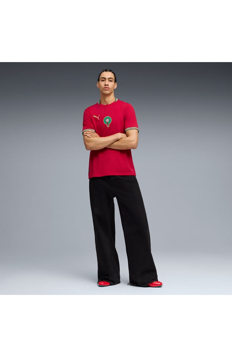 PUMA Men's Puma  Red Morocco National Team 2026 Home Replica Jersey, Alternate, color, Red