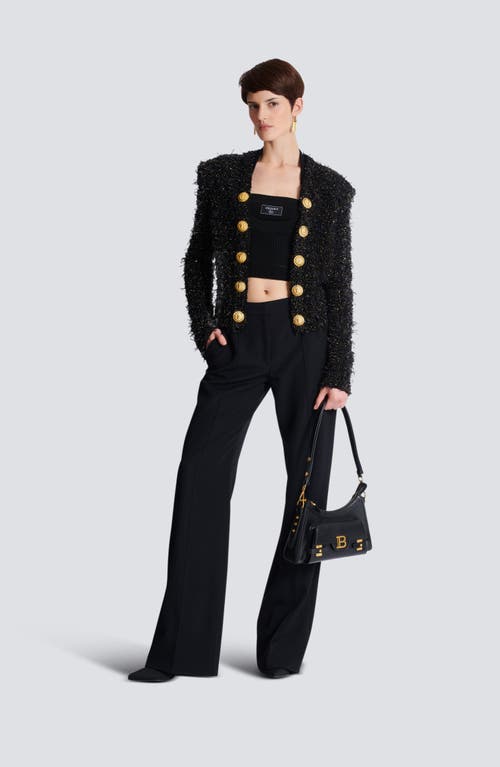 Balmain Black Lurex Tweed Blazer