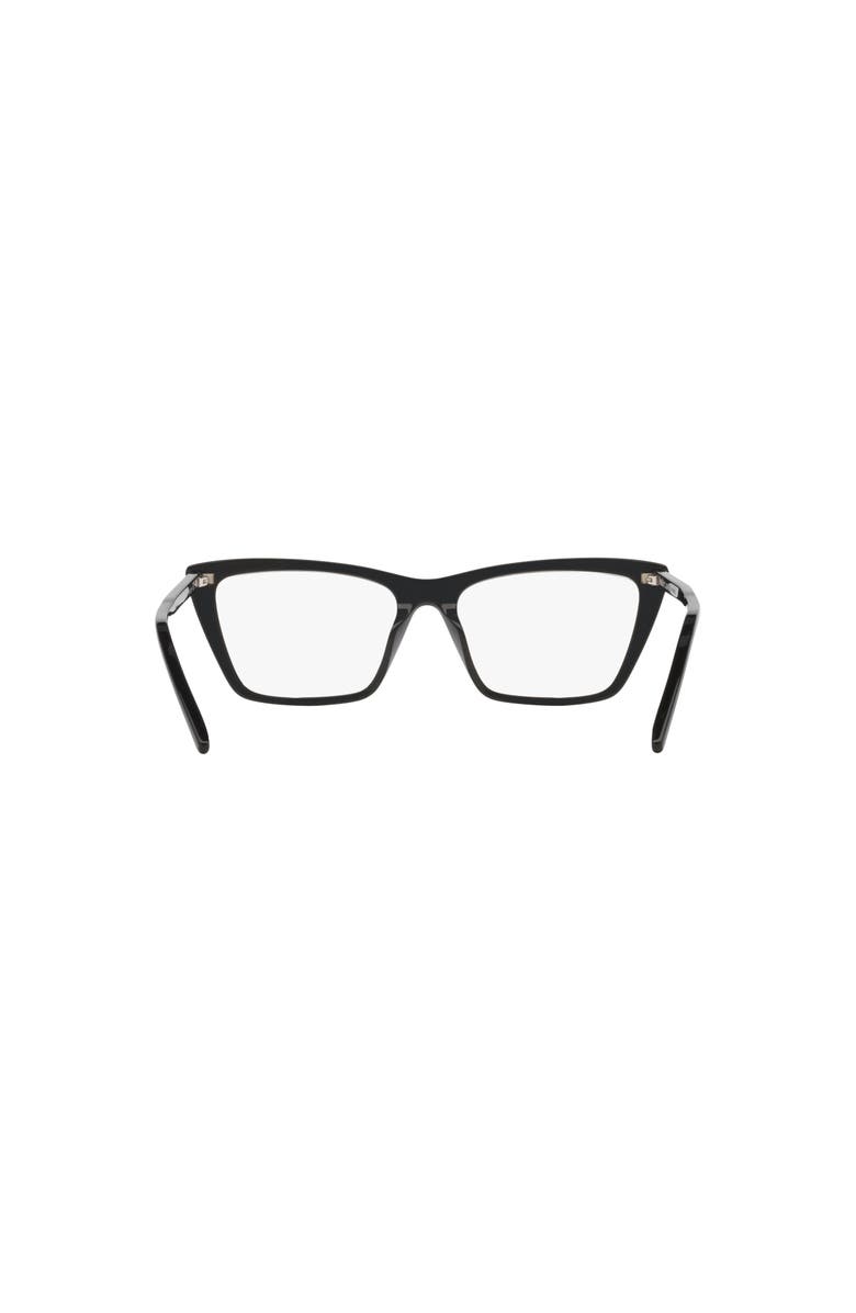 Saint Laurent 54mm Rectangle optical glasses, Alternate, color, Black