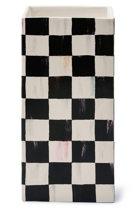 Courtly Check Pillar Vase