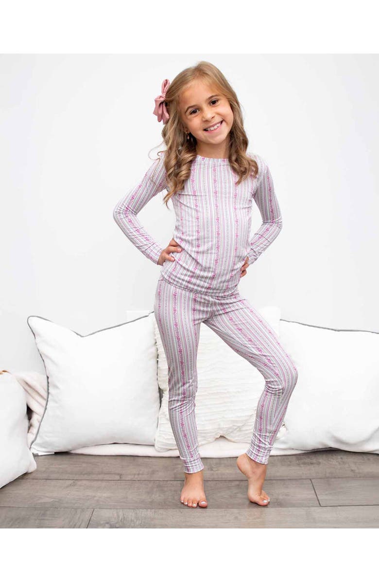 Lev Baby Victorian Floral Toddler Lounge, Alternate, color, Purple