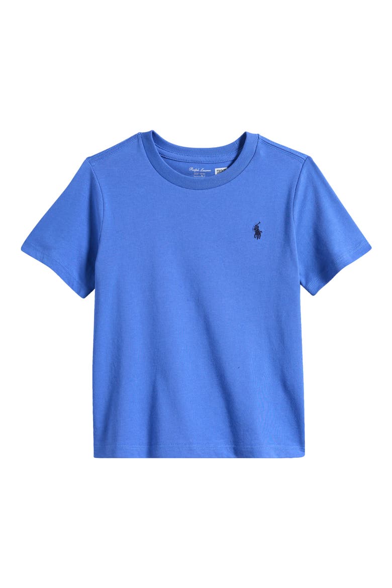 Embroidered Logo Short Sleeve T-Shirt, Main, color, SCOTTSDALE BLUE