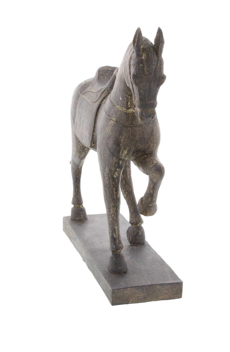 SONOMA SAGE HOME Traditional Resin Prancing Horse Sculpture, Alternate, color,