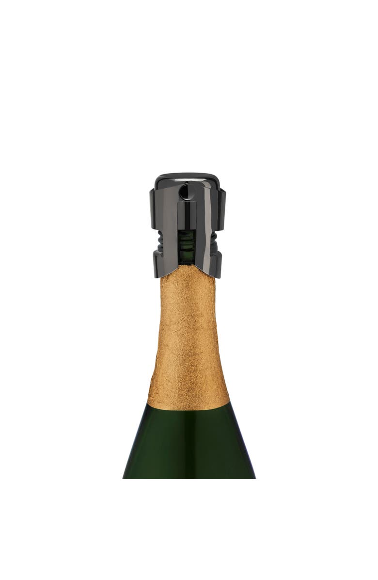 Viski Warren Champagne Stopper, Alternate, color, Black