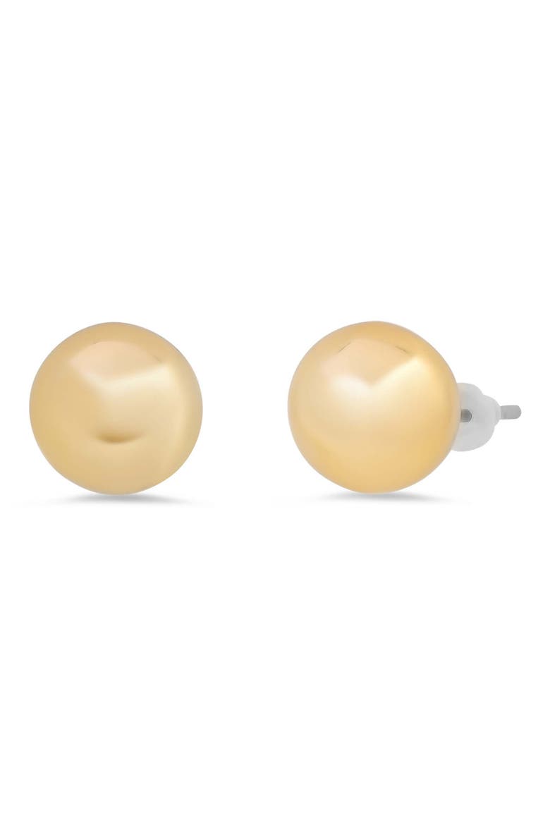 Stainless Steel Ball Stud Earrings, Main, color, GOLD