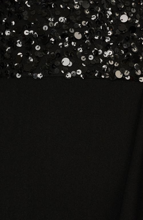 Adrianna Papell Beaded Bodice Strapless Mermaid Gown In Black