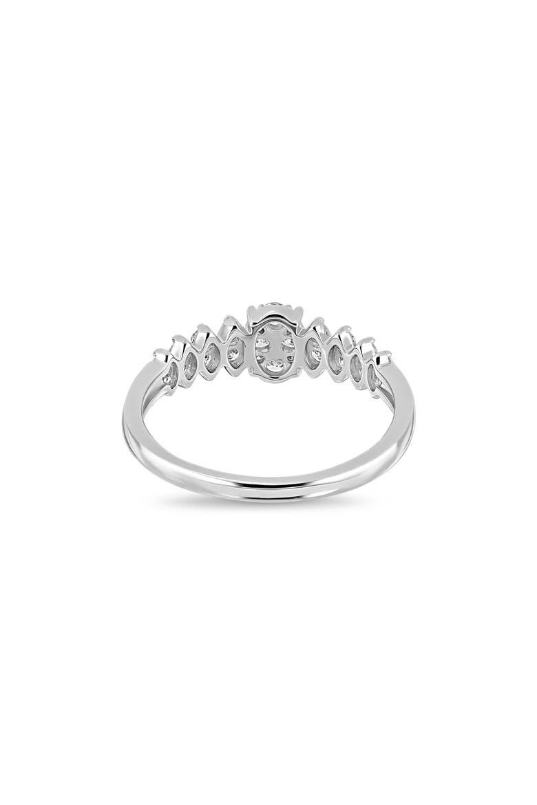 Mika 18k Gold Natural Diamond Stackable Ring, Alternate, color, 18KW