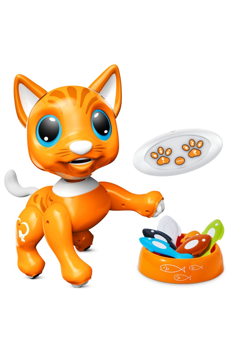 Power Your Fun Robot Toy Car Interactive Hand Motion Gestures Toy, Main, color, Orange