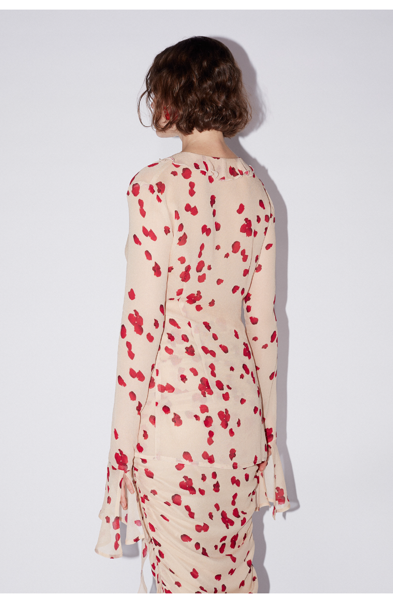 SAEMDI Rose Chiffon Top, Alternate, color, Nude Rose