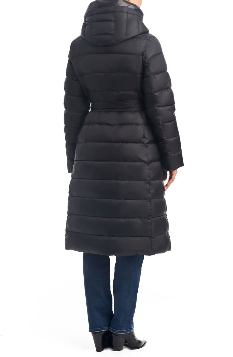 Vince Camuto Onion Quilted Recycled Nylon Longline Puffer Jacket, Alternate, color, 