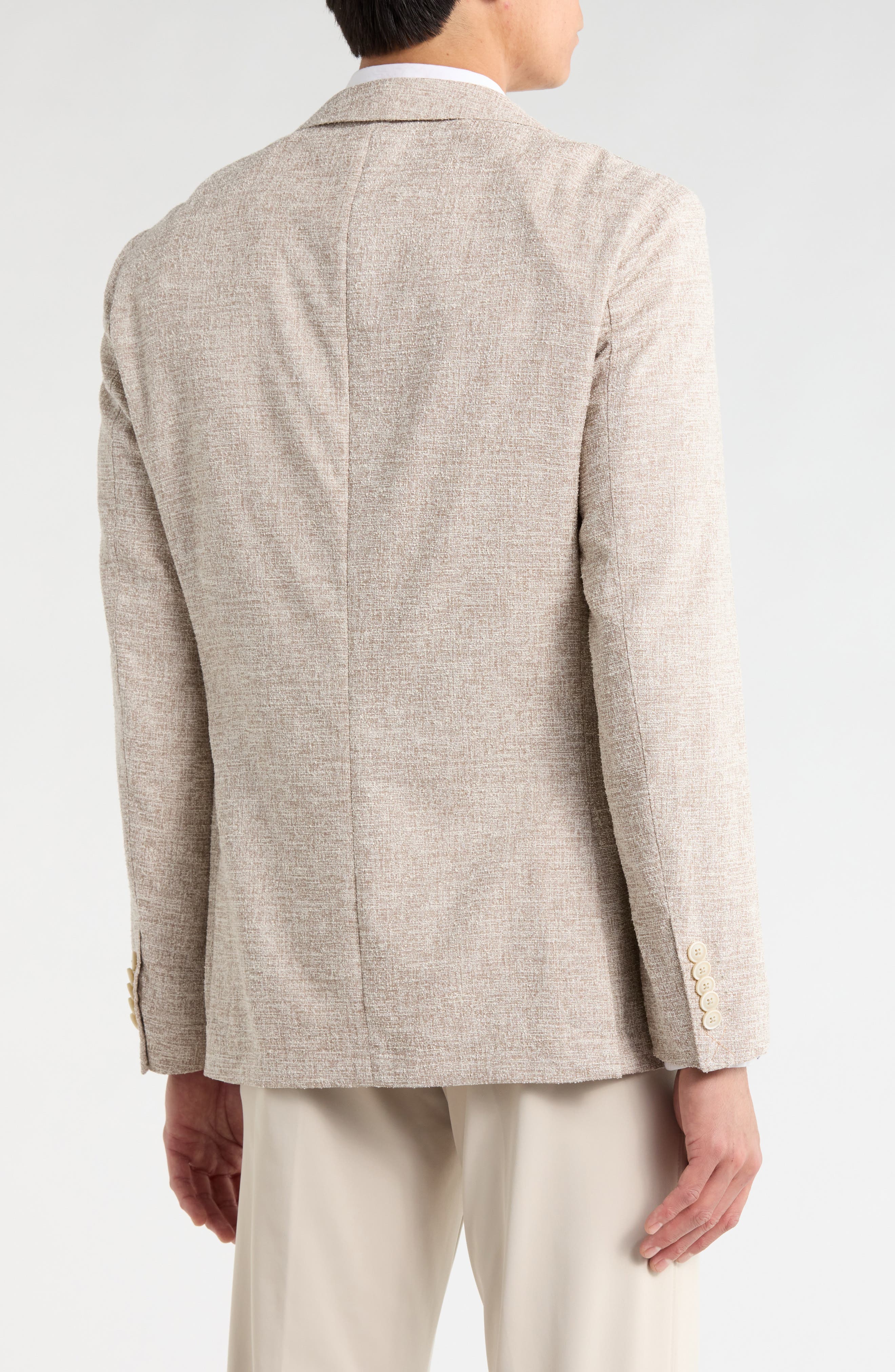Wool Blend Seersucker Suit Jacket - image 2
