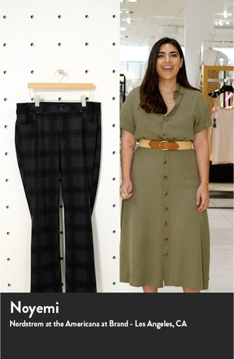 Marilyn Plaid Ponte Straight Leg Pants, sales video thumbnail