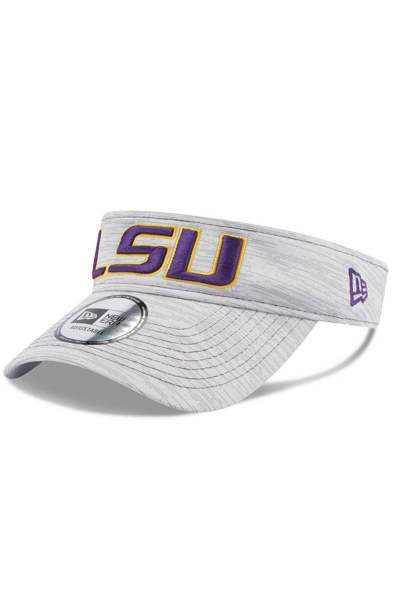 New Era Men's New Era Gray LSU Tigers Logo Adjustable Visor, Main, color, 