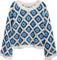 Desigual Geo Open Knit Sweater