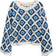 Desigual Geo Open Knit Sweater