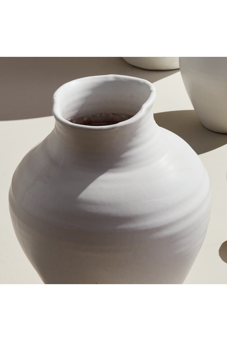 Mirela Vase, Alternate, color, White