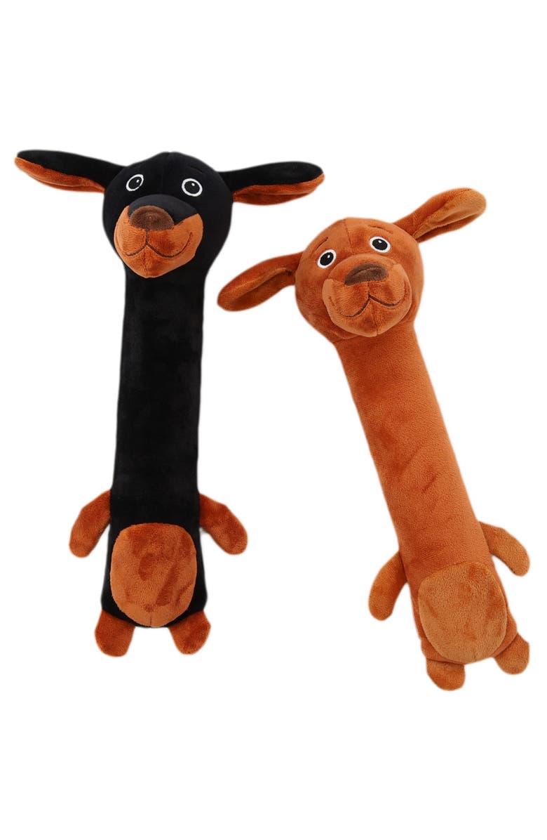 Patchwork Pet Winnie Dogs, 14 Inch Dog Toys, Main, color, Multicolored
