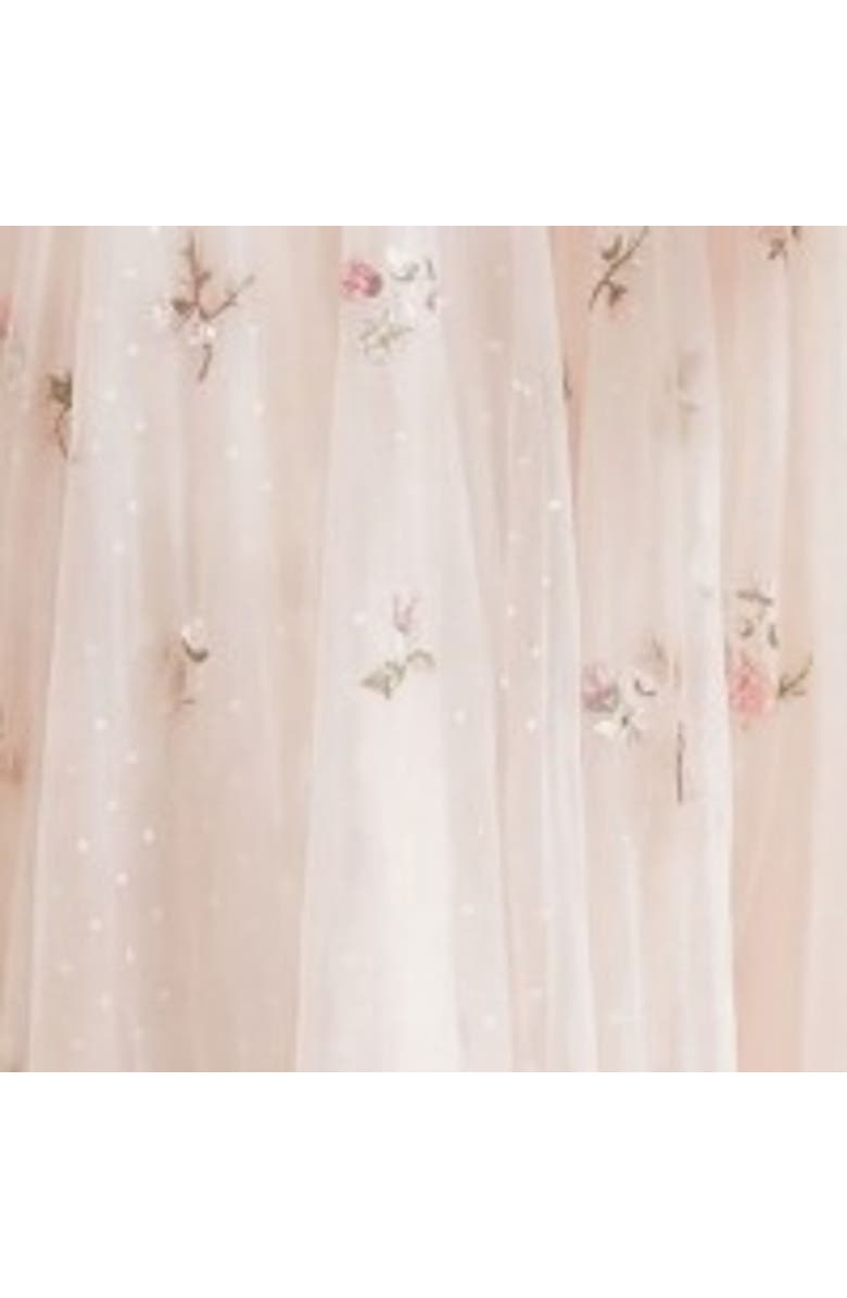 Needle & Thread Mayflower Ditsy Ankle Gown, Alternate, color, Cream