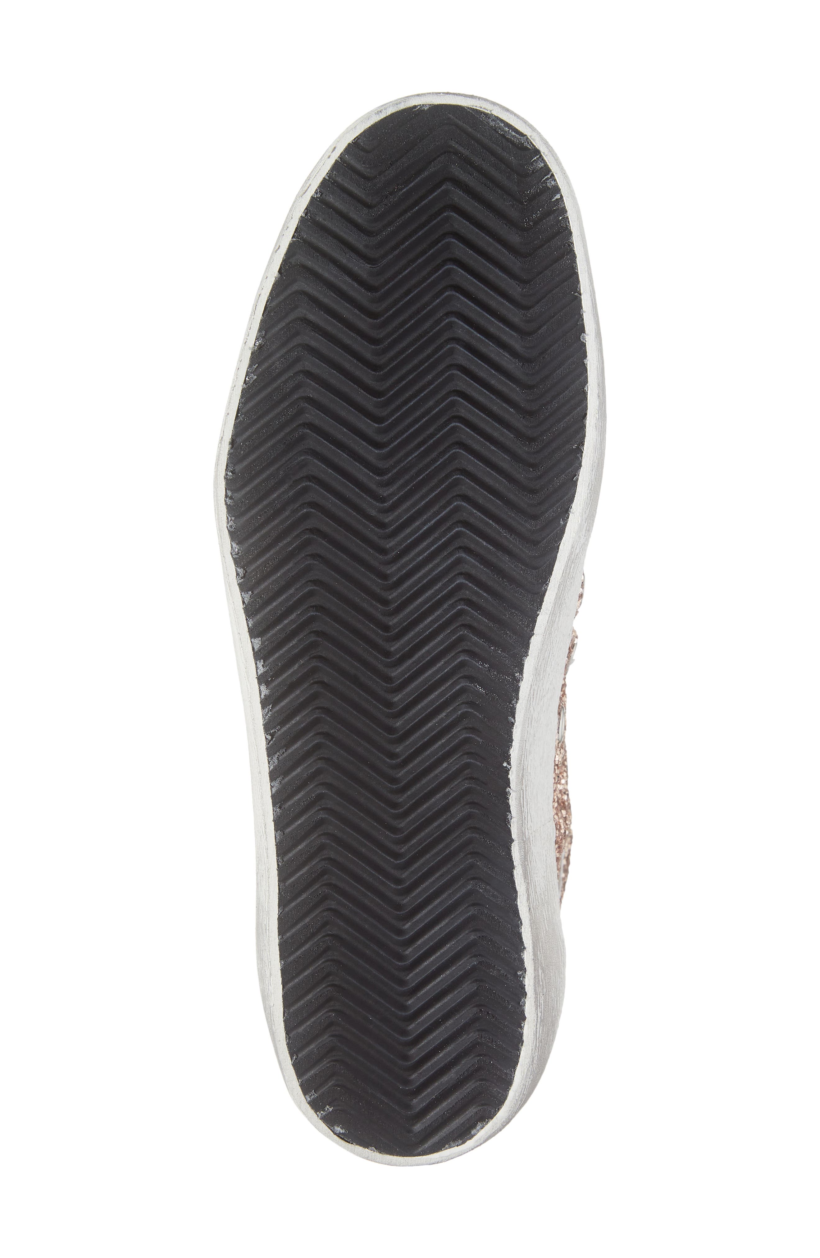 Golden Goose Mid Star Glitter Sneaker, Alternate, color, Peach/ Pearl/ White