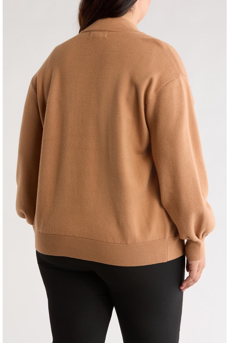 Lara Button Snap Cardigan, Alternate, color, CAMEL