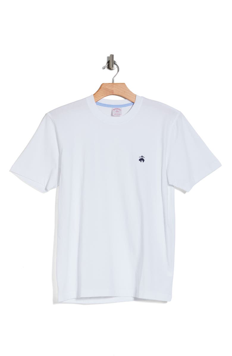 Brooks Brothers Classic Cotton Jersey T-Shirt, Alternate, color, White
