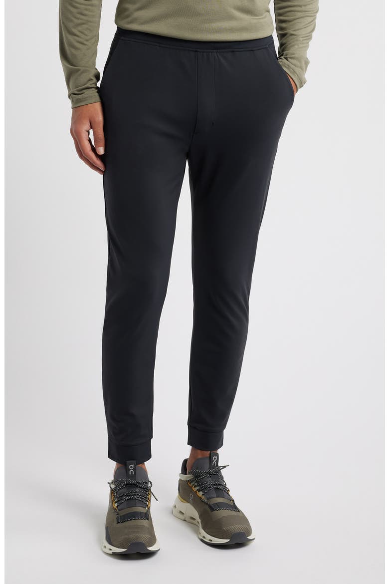 High Mile Stretch Nylon Joggers, Main, color, BLACK