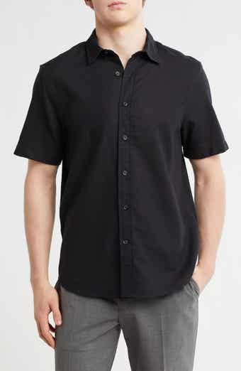 14th & Union Linen & Cotton Short Sleeve Button-Up Shirt