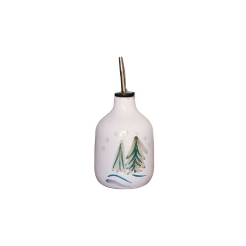 La Gabbianella Cortina (winter Trees) Oil Jar In White
