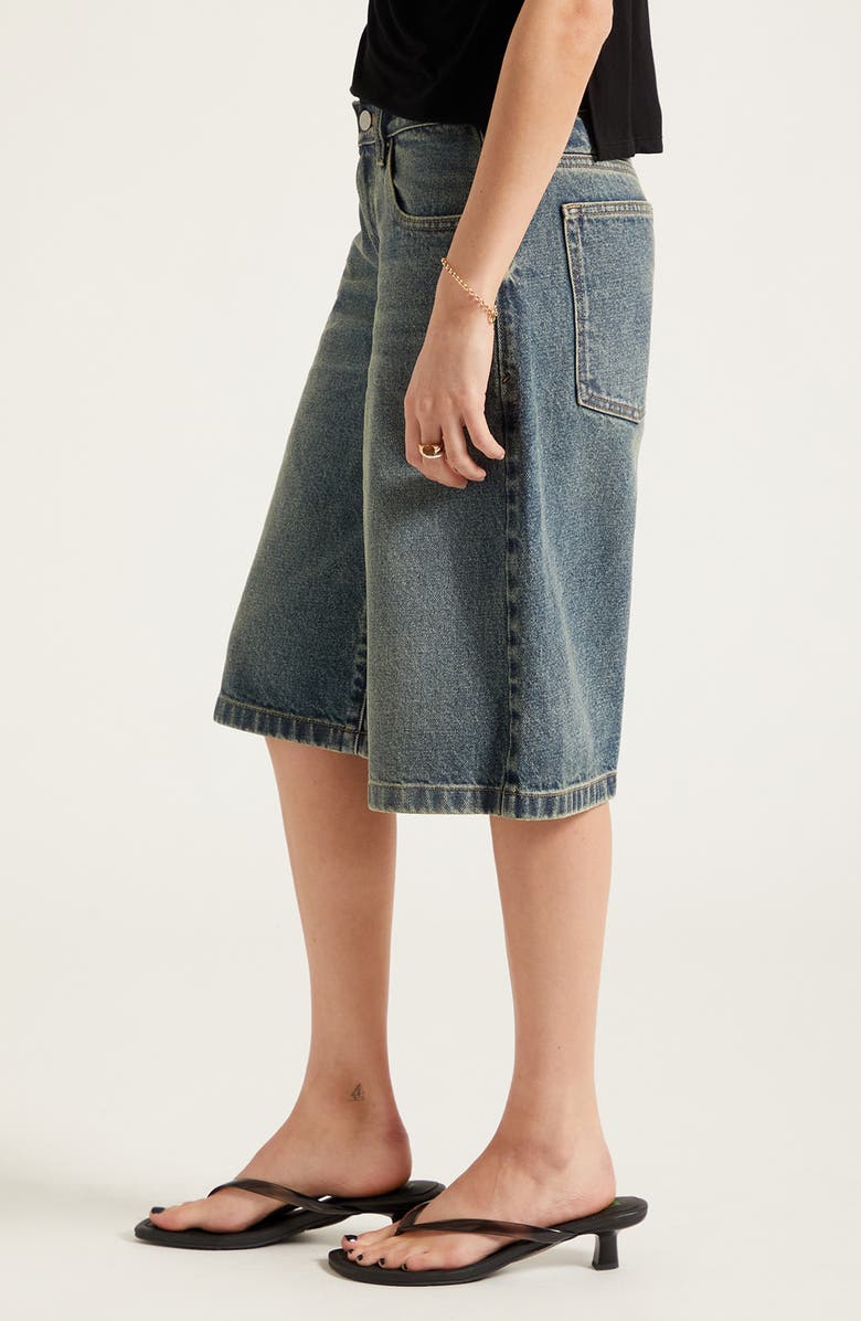 PacSun Peyton Extreme Jorts, Alternate, color, Light Indigo