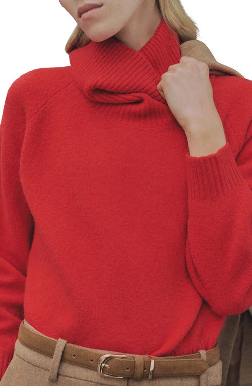 Shop Mango Turtleneck Sweater In Red