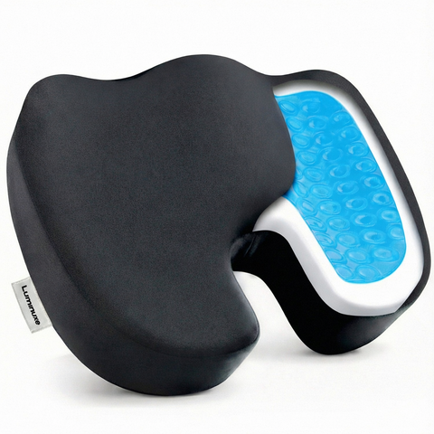 Gel Memory Foam Seat Cushion Cooling Comfort Tailbone Support