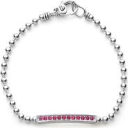 LAGOS Caviar Spark Ruby Bar Bracelet