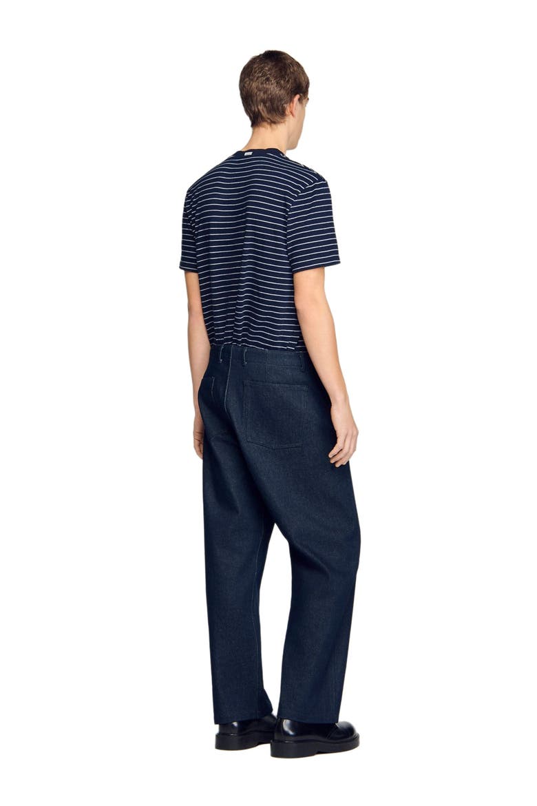 Raw barrel jeans, Alternate, color, Navy blue