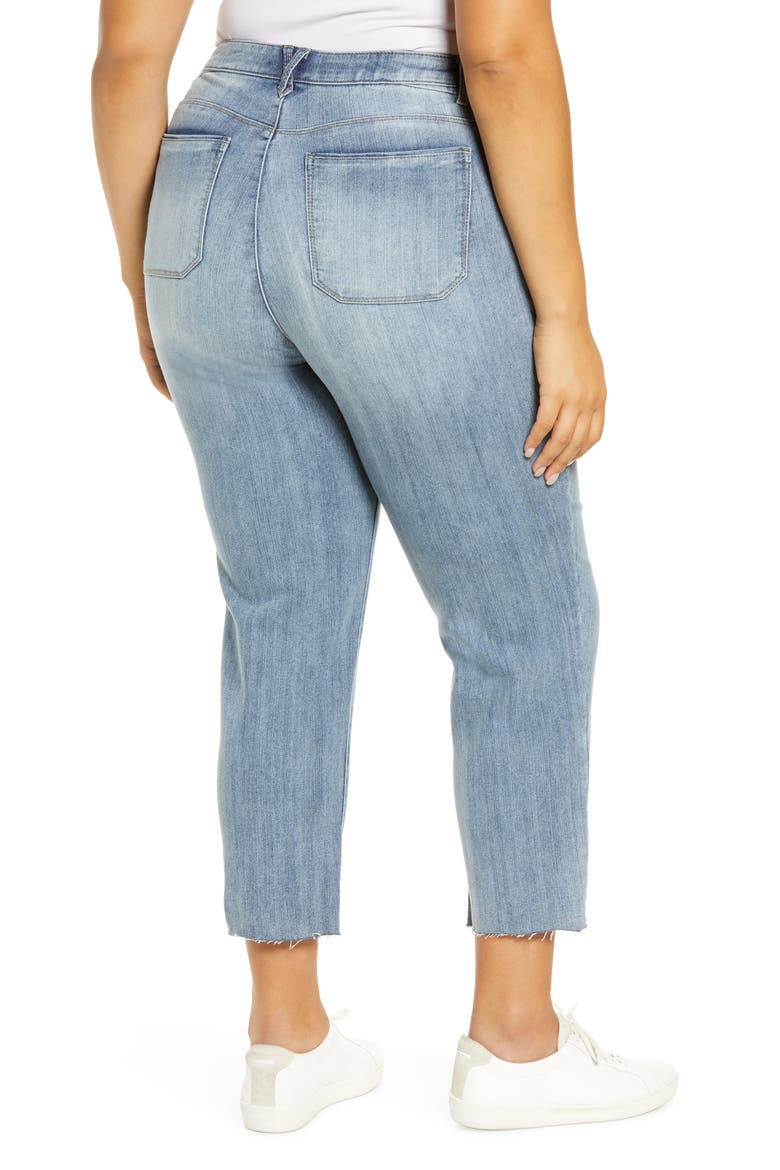 'Ab'Solution High Waist Crop Jeans, Alternate, color, BLUE