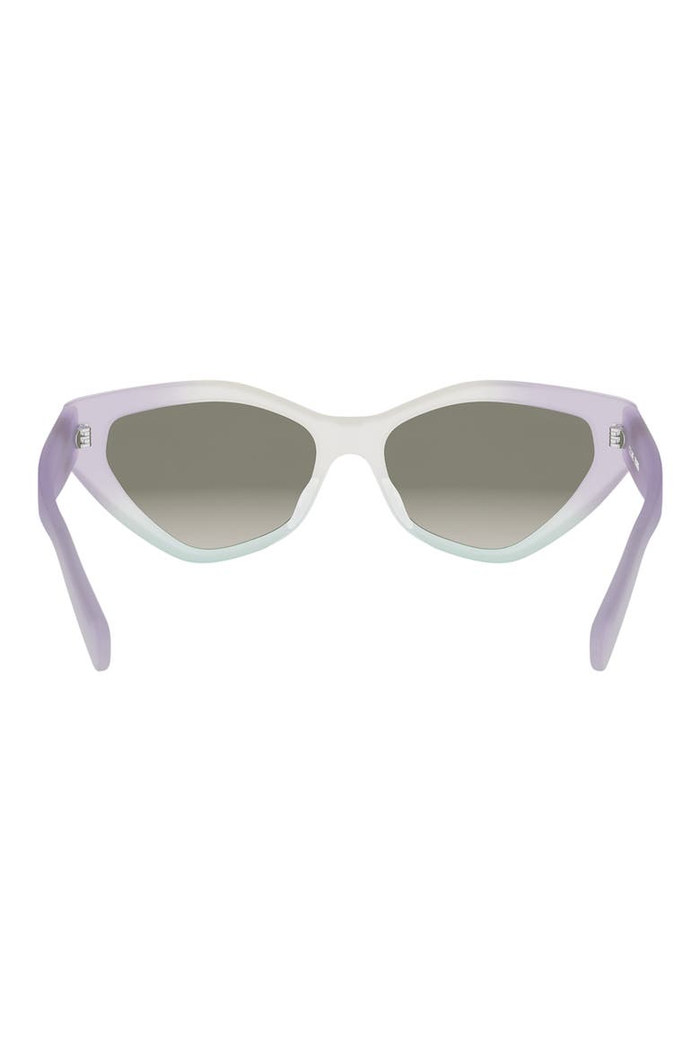 Triomphe 17 56mm Cat Eye Sunglasses, Alternate, color, LILAC/ OTHER / GRADIENT BROWN