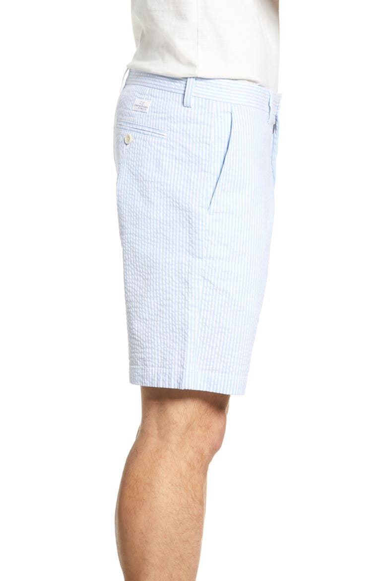 Stretch Seersucker Shorts, Alternate, color, OCEAN BREEZE