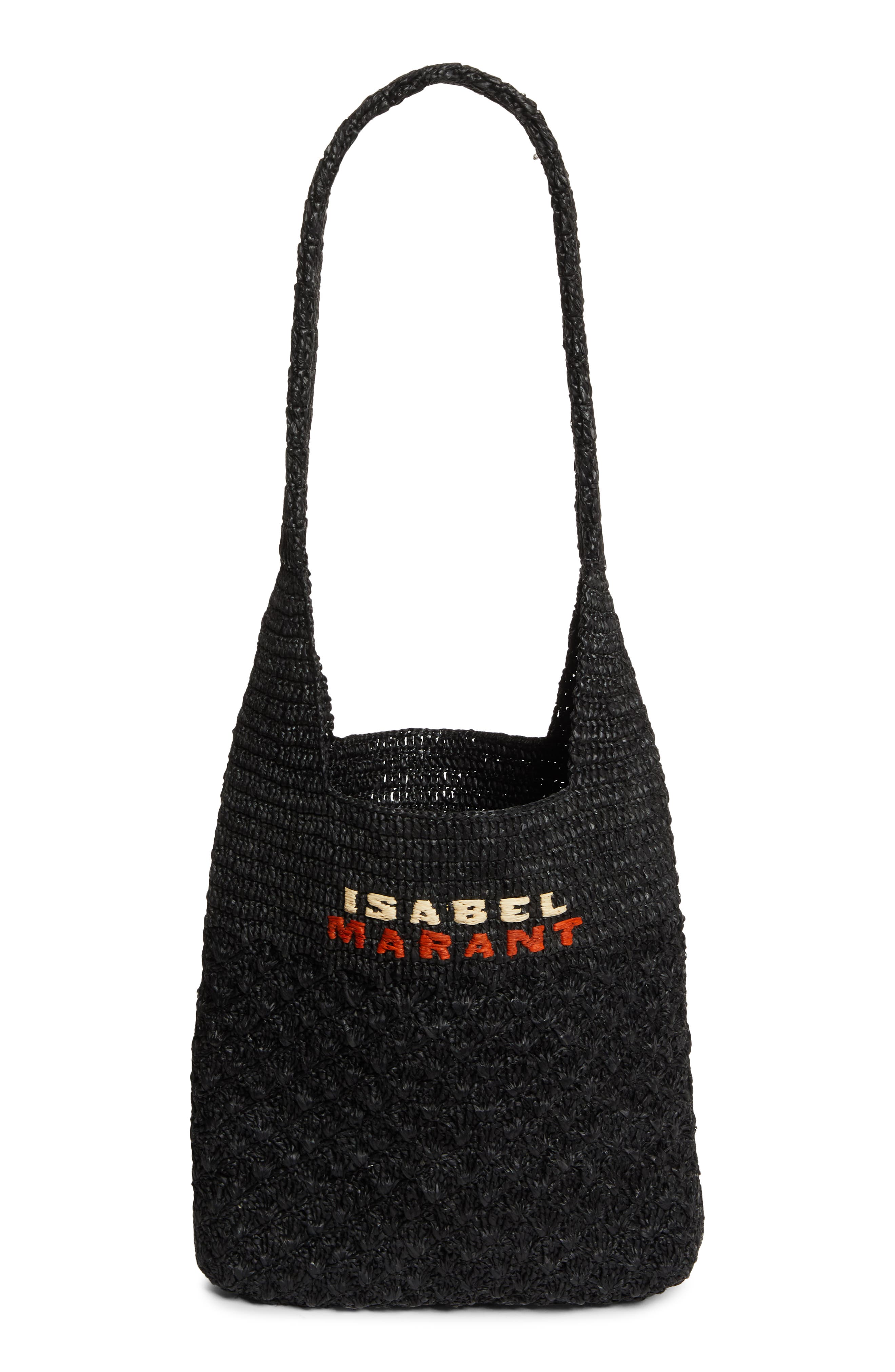 Isabel Marant Small Praia Raffia Tote, Main, color, 