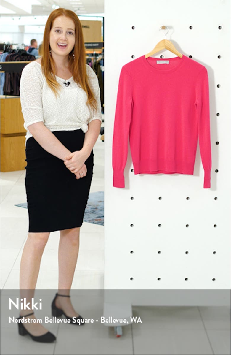 The Cashmere Crew Sweater, sales video thumbnail