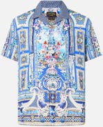 Camilla Short Sleeve Camp Collared Shirt