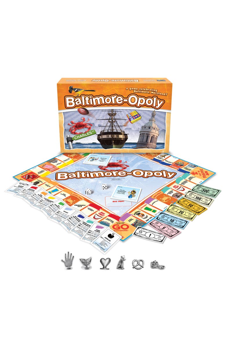 Late for the Sky Baltimoreopoly Monopoly Board Game, Main, color, 