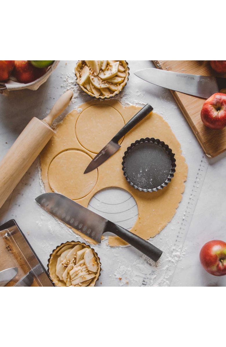 Schmidt Brothers Cutlery Carbon 6, 15-Piece Knife Block Set, Alternate, color, Black