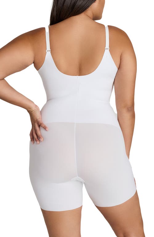 Honeylove Open Bust Bodysuit In White