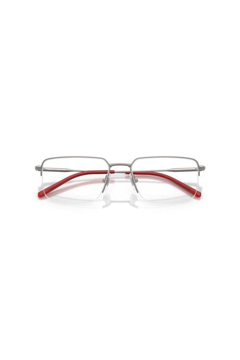 56mm Rectangle optical glasses, Alternate, color, Grey/ Red
