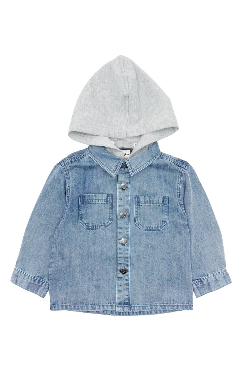 Feather 4 Arrow Kids' Ethan Denim Shacket, Main, color, Washed Indigo