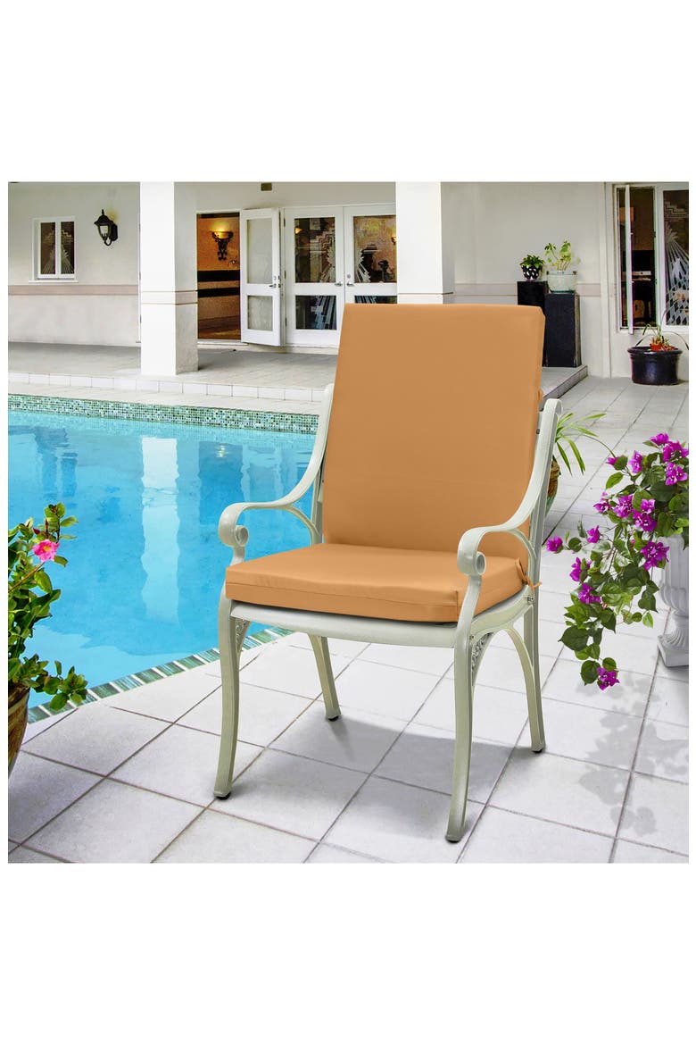 High Back Patio Chair Cushion, Alternate, color, MUSTARD