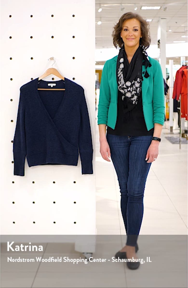 Faux Wrap Pullover Sweater, sales video thumbnail